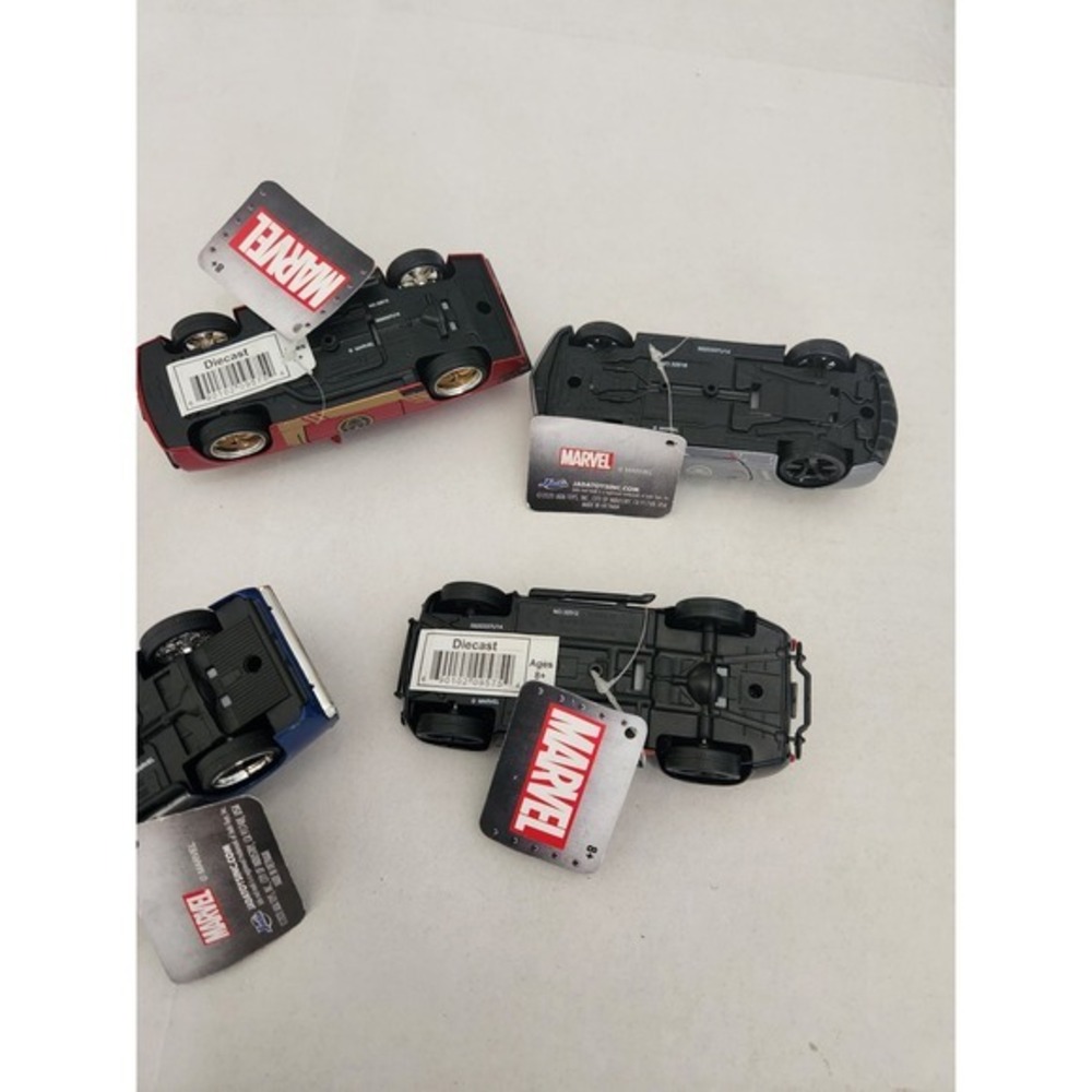 5 Marvel Diecast Cars: Winter Soldier, Iron‎ Man, Spider-Man, Captain America + - Picture 8 of 12